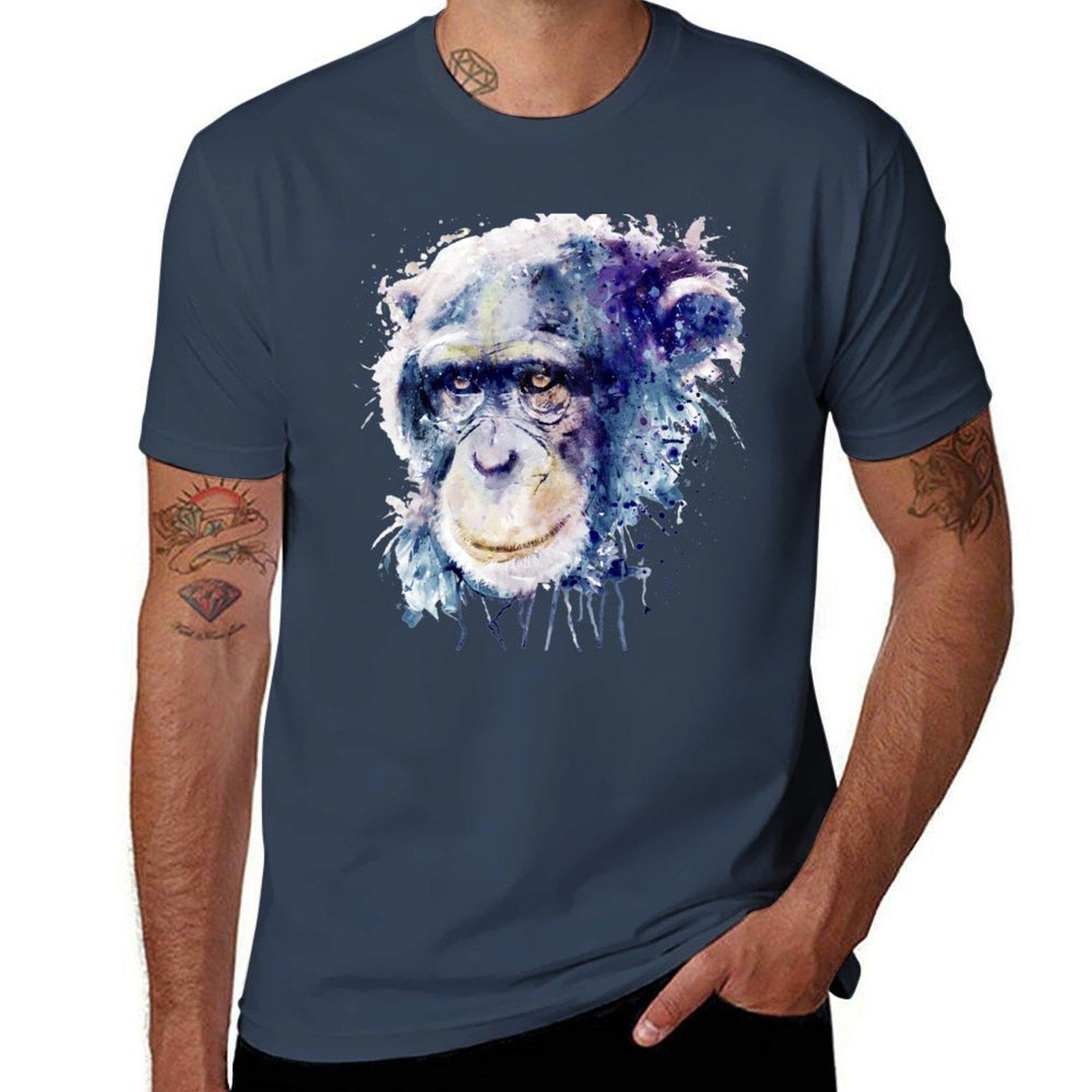 Blue Chimp Gaze TShirt Casual Everyday Short Sleeve TShirt S