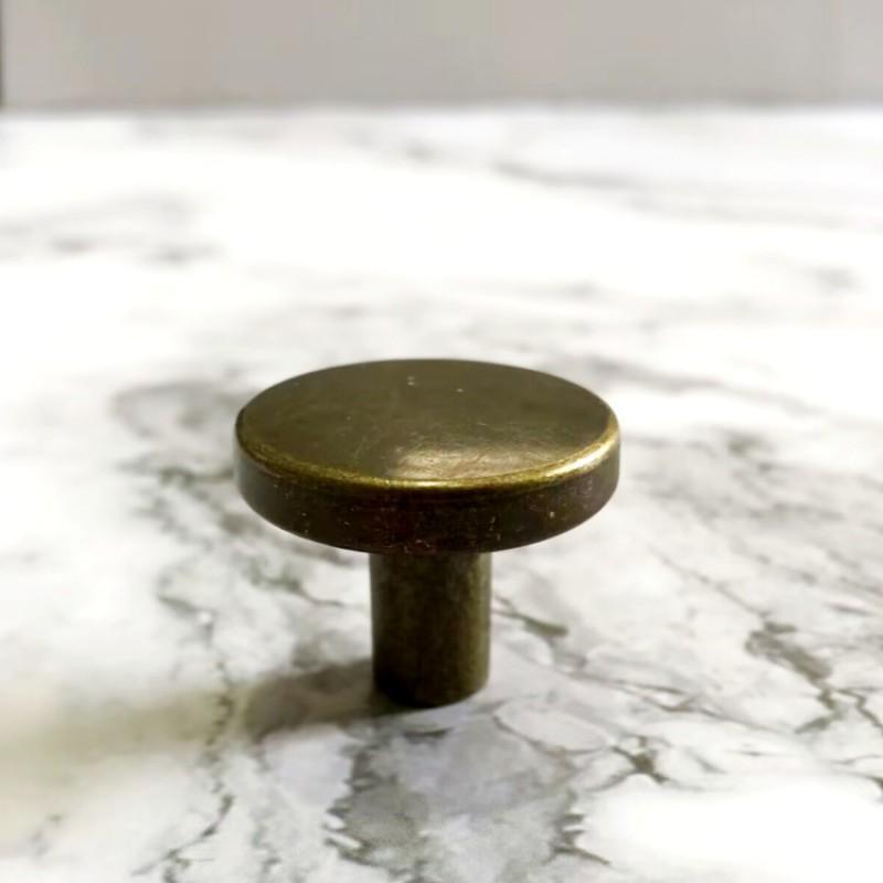 Zinc Alloy Cabinet Pull Handle Drawer Storage Box Vintage Chinese Style Round Knob In Antique Bronze Black Gold
