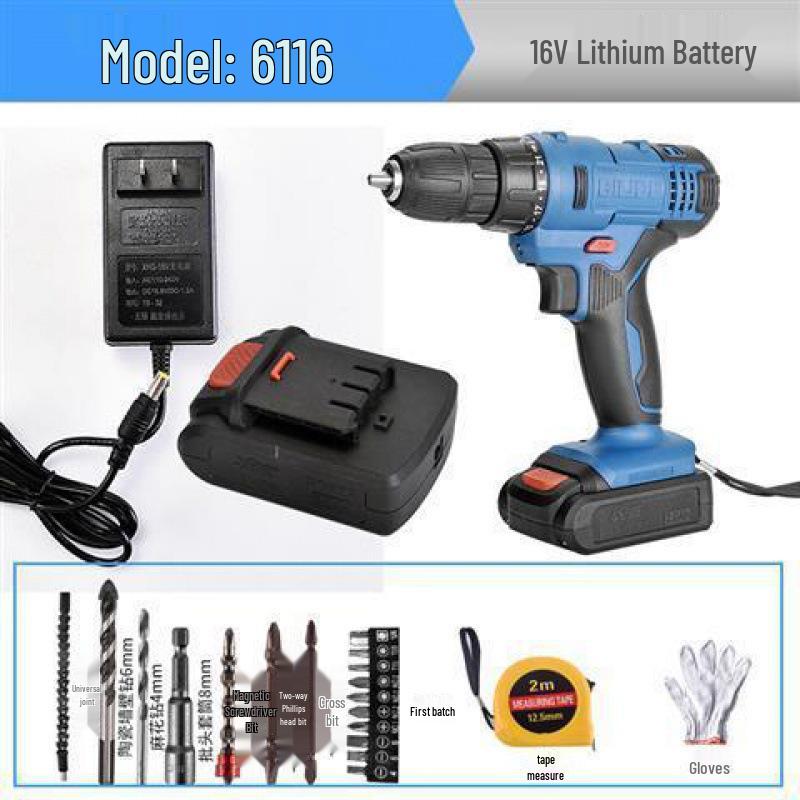 Bility Multi-functional Electric Drill & Screwdriver - 12V/16V/20V Lithium Battery Hand Drill