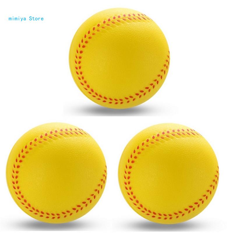 Soft Baseballs PU Leather Elastic Soft Solid Trainning Wear Resistant Base Ball Batting Practice Softball for Bat Hit