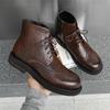 Men Women Martin Boots Autumn Winter Casual Ankle Boots Non‑Slip Wear‑Resistant Lace‑Up Shoes Outdoor Daily Footwear