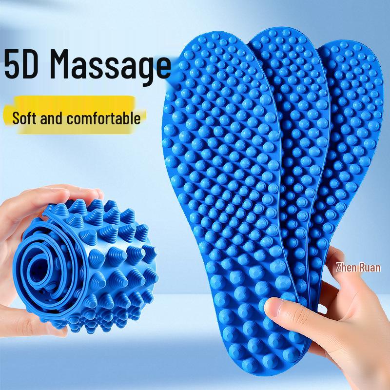 Comfortable Shock-Absorbing Insoles: Soft, Elastic, Odor-Resistant, Breathable Cushioning for Men and Women - Perfect for Sports and Casual Shoes.