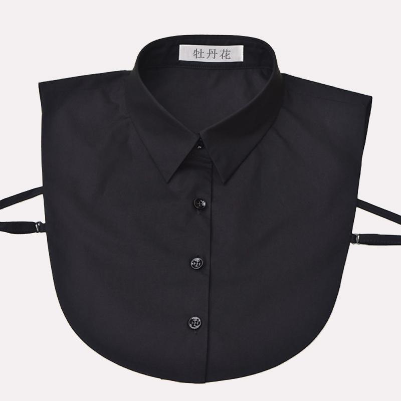 Plaid Women Shirt False Collars White  Removable Lapel Collars For Women Fake Collar Women Detachable Collars Nep Kraagie