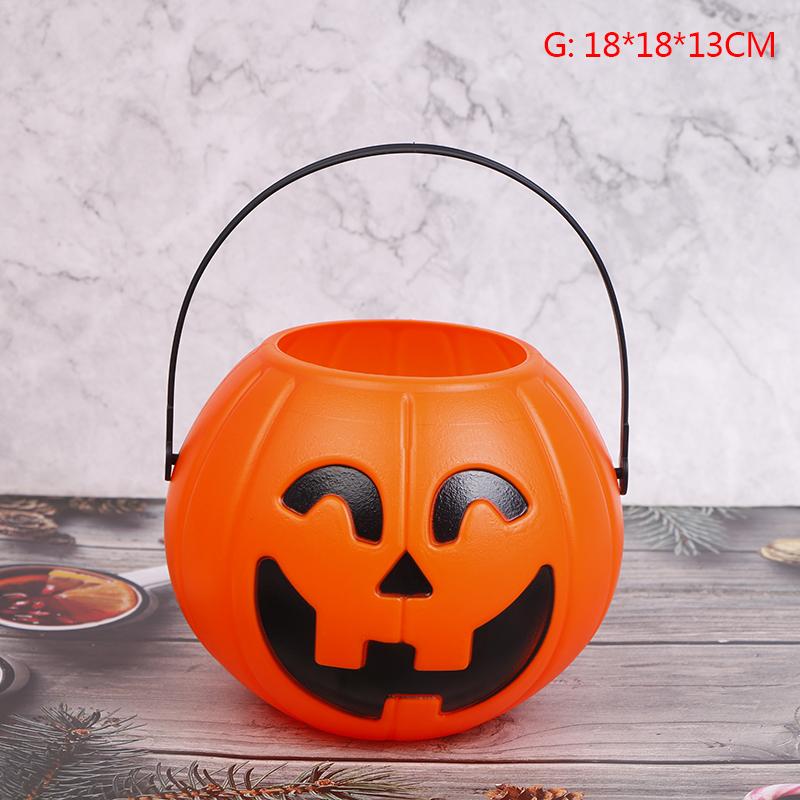 Halloween-Party-Requisiten, Kunststoff-Kürbis-Eimer, dekorieren Sie Halloween-Dekoration