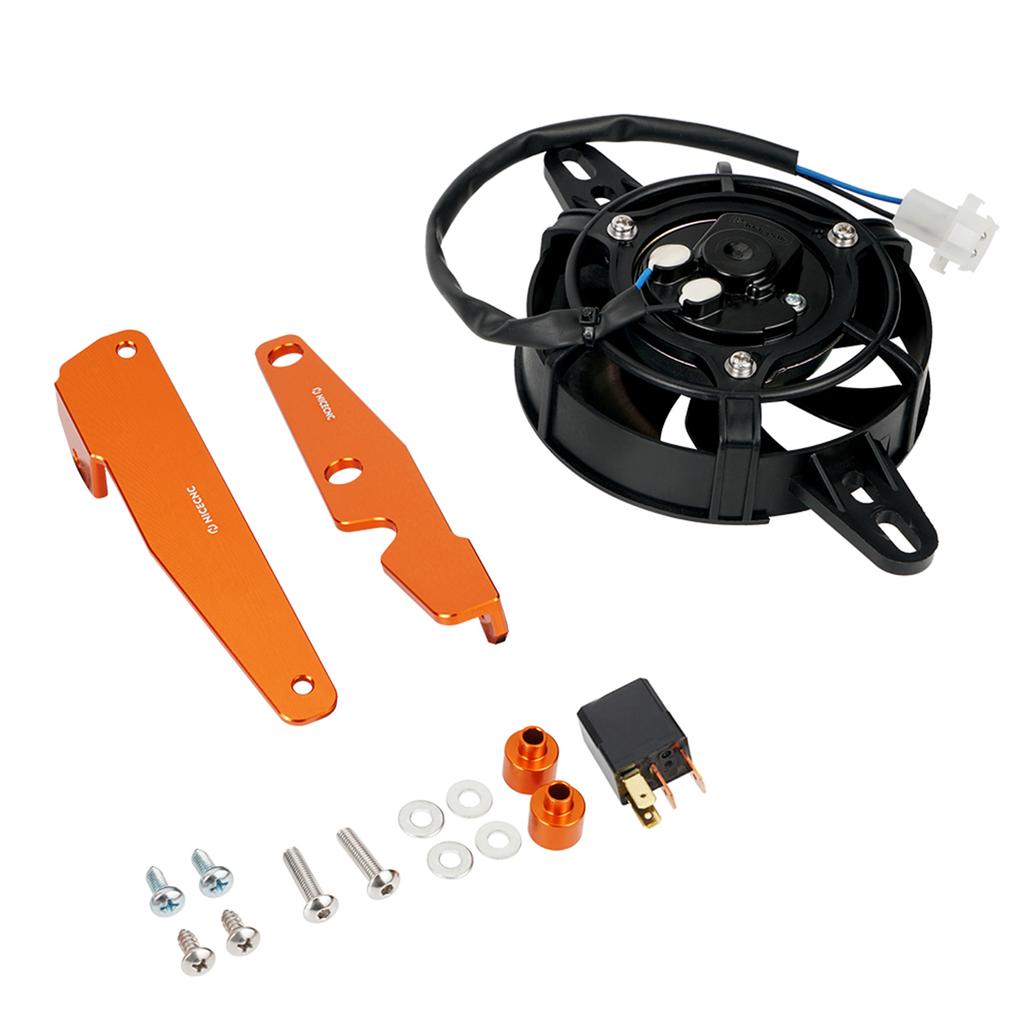 For GasGas EC 300 2021-2023 EC 250 ECF 350 MC250F EX 300 EXF 350 450 12V Electric Radiator Cooling Fan Bracket For KTM EXC 300