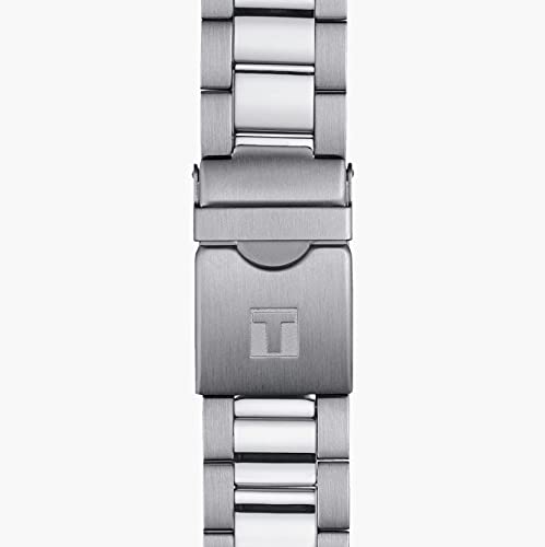 Tissot Men's Seastar 1000 Chronograph Watch with Blue Dial and Bracelet, T1204171104101 [Official Import]