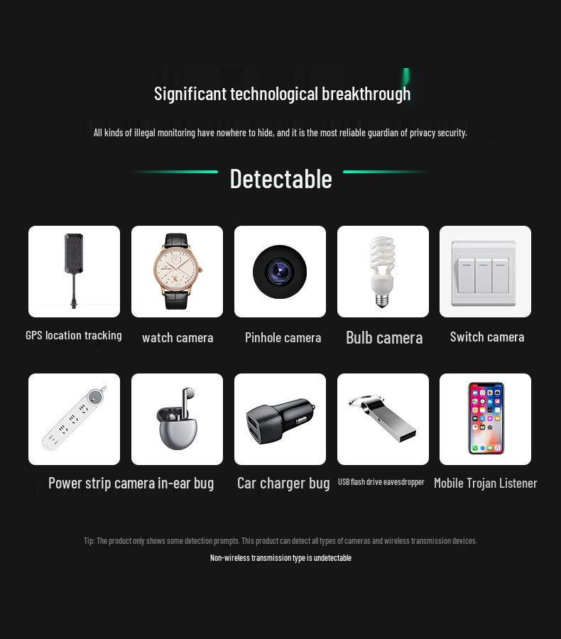 T13 Infrarot Anti-Spionage Detektor: Kabelloses Signal, Anti-Tracking, Anti-Abhören, Versteckte Kamera & GPS-Scanner