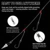 1-Arm Steel Wire Traces 2-Arm Anti-Bite Leaders Fishing Leader Rigs  Saltwater Sea Fishing