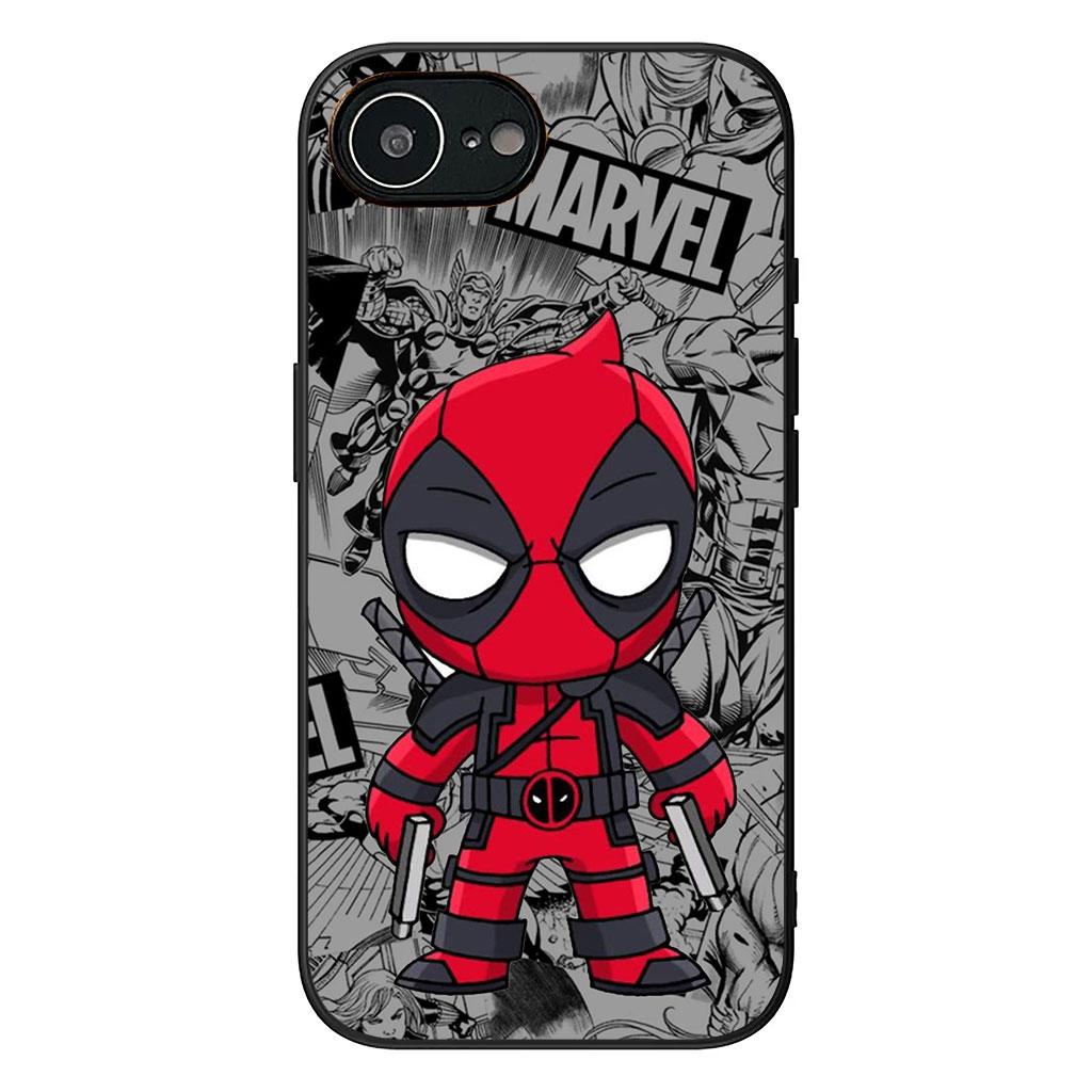Wolverine Marvel Deadpool Casing Phone Cover for Apple iPhone 16 15 14 11 Pro Max 7 8 Plus SE2 SE3 SE 2022 2020 Case