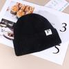 Autumn and Winter Warm P Letter Versatile Knitted Hat Korean Style Fashionable Face show Small Wool Hat Outdoor Ear Protection Cold