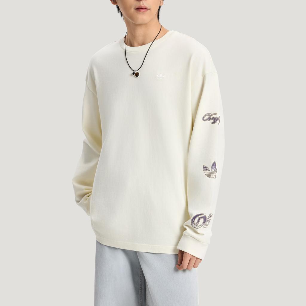 Adidas Originals Graphic Long Sleeve Knit Pullover T-Shirt Men Tops KR5046