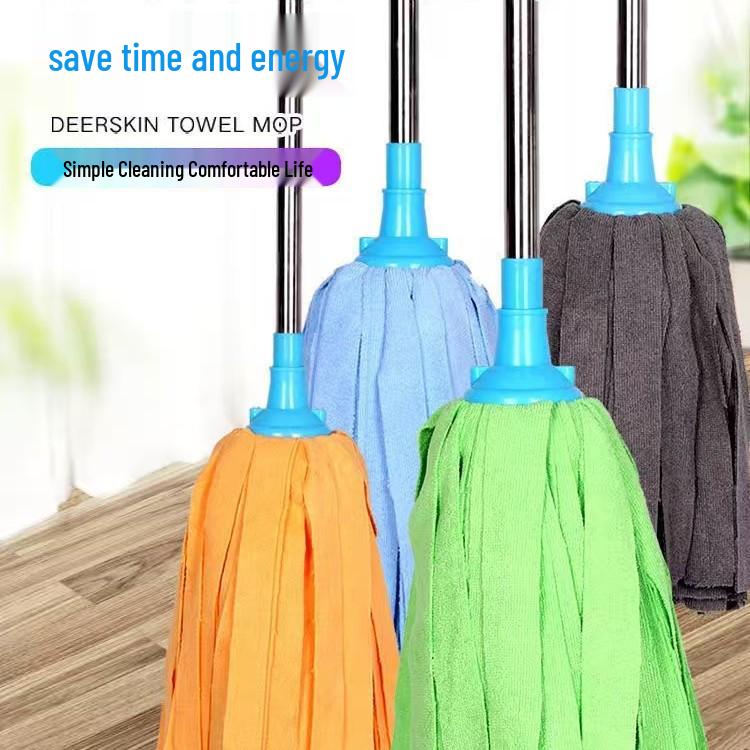 Ultrafeine Faser-Wischmopp für Trocken- und Nassreinigung mit Edelstahlstiel
