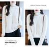 Women's Pure Wool High Neck Ribbed Sweater - Autumn/Winter Versatile Knitwear