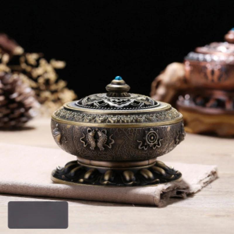 

Восьмисокровищница Подставка для благовоний Древний сплав Будда Благовония Домашняя ароматерапия Гостиная Чайная комната Декоративные принадлежности