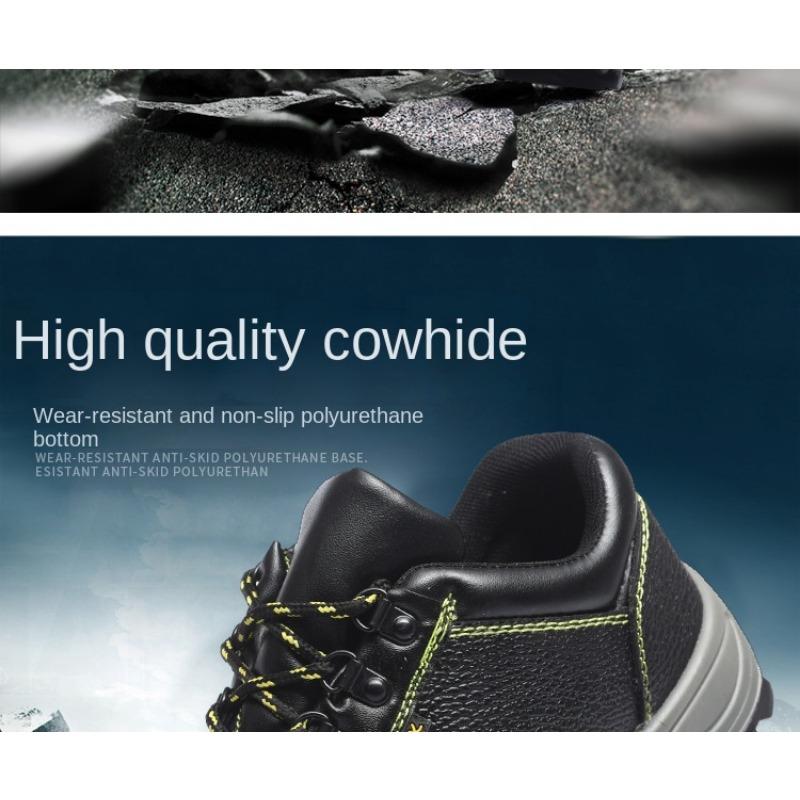 Labor Insurance Shoes, Smash-proof and Puncture-proof, Lightweight, Wear-resistant and Dustproof  Work Shoes, Non-slip and Oil-resistant Shoes