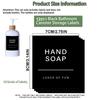 6/7pcs Soap Dispenser Labels Bathroom Jar Storage Label Shower Shampoo Lotion Conditioner Bottle Stickers