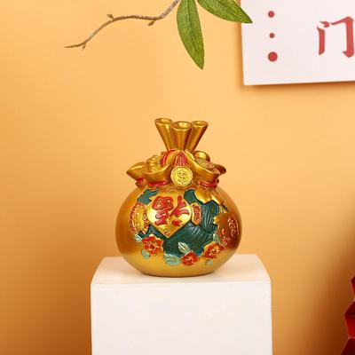 Refah Havzası Heykel Servet Çanta Heykelcik Ev Ofis için Dekoratif Sanat Parçası