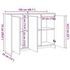 VidaXL Buffet vieux bois 102x33x75 cm bois d'ingénierie, meuble de rangement, meuble de rangement de cuisine, meuble de 856780