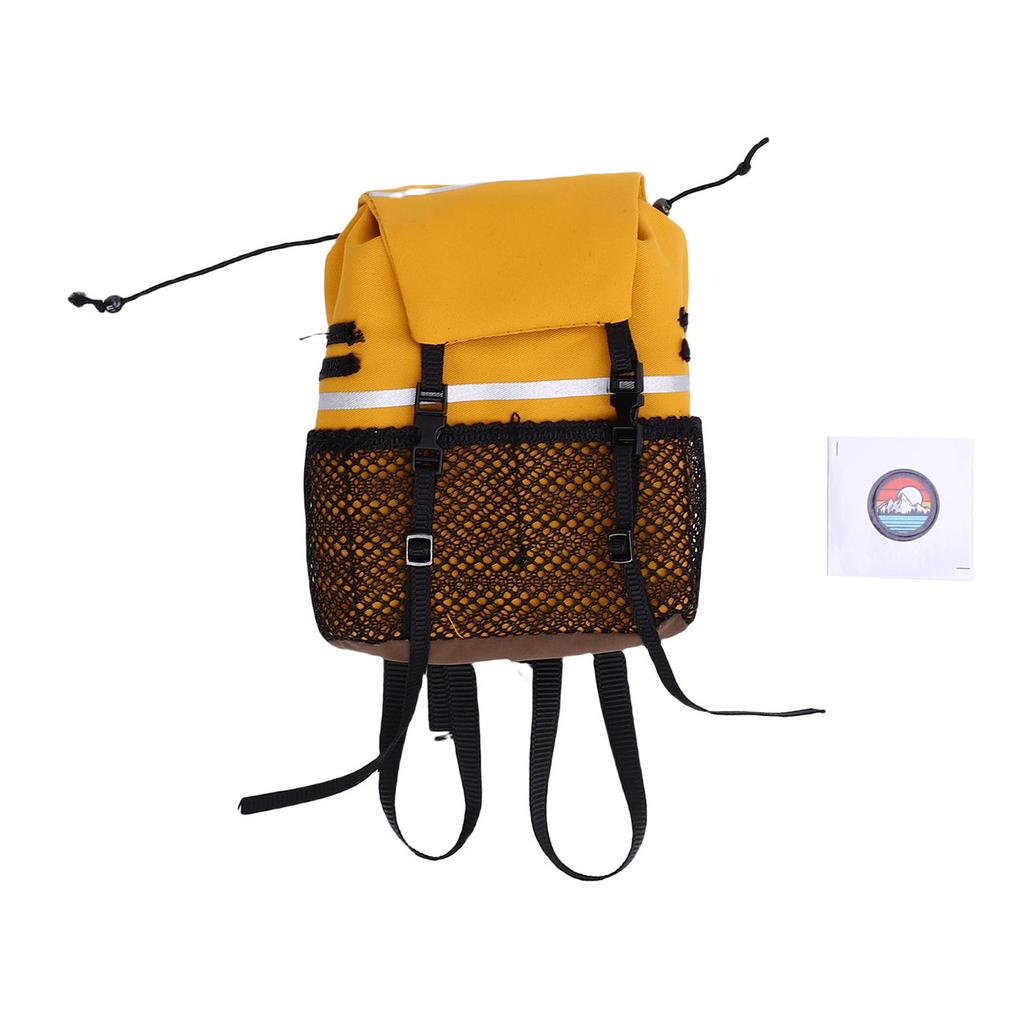 RC Simulation Backpack Fit for SCX10 1 8 1 10 RC Crawler Car Oxford Cloth RC Simulation Luggage Bag Decoration Yellow
