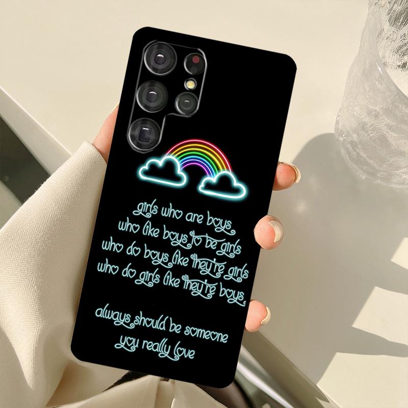 LGBT Pride Love Case For Samsung Galaxy S25 Ultra S21 S22 S23 S24 Ultra S9 S10 Plus S20 FE S25 FE Back Cover