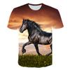 Animal Horse 3D Print Kids Short Sleeve T Shirt Fashion Casual Cartoon T-Shirt Harajuku Boys Girls Children's Clothing Tees Tops