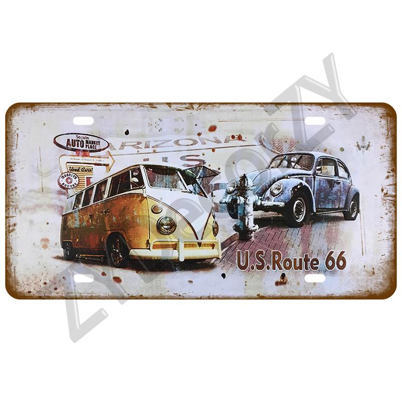 Metal Sign Art Bar Club Plaque Home Tire Shop Wall Art Decor Gas Route 66 Arts Plate Garage Tin Sign Poster Vintage Car TinPlate
