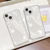 Bow Snowflake for iPhone17ProMax Glitter Mobile Phone Case 15 Apple 13 All-inclusive 14 Niche Fine Holes