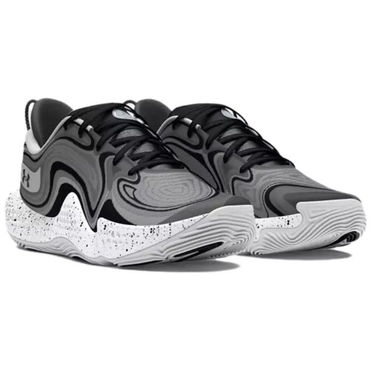 Under Armour Spawn 6 Mod Grey Black Unisex Sneakers 3027263-102