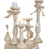 1/2PC Candle Holders Party Table Decor Home Decor Candles Stickers Minimalist Roman Column Photo props Wooden Vintage Rustic