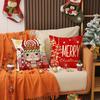 New Christmas Pillow Cover Nutcracker Soldier Print Cushion Living Room Decoration Sofa Cushion