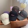 Fashion Hat big head circumference Korean version embroidered baseball cap women's spring summer new widened and deepened wide brim showing face small