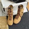 New and Niche Women's Anti-slip Shoes, Round-toed Mid-calf Boots