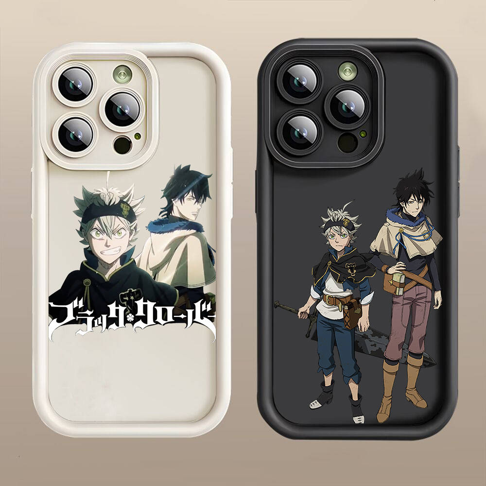 D-54 Black Clover  Case for iPhone 15 14 13 12 8 Plus Samsung S24 S23 Ultra A04S A05S Huawei P40 P50 P60 Nova 11 Pro Max OPPO A17K Reno 10