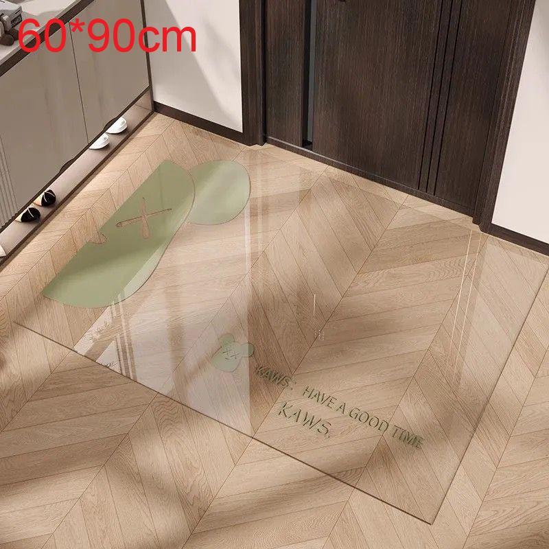 Cartoon Animal Pvc Door Mat With Waterwashable Surface For Home Entrance