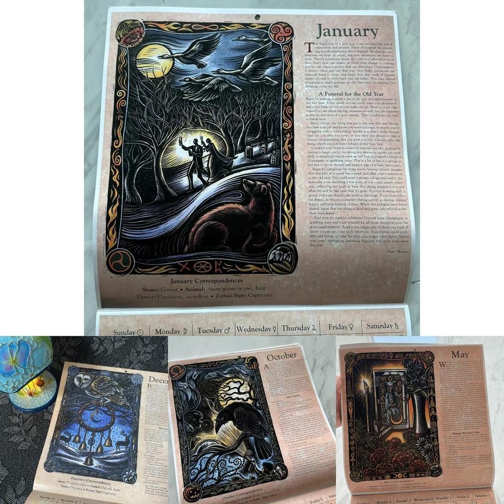 2025 Witches Calendar Beautifully Designed Wall Calendar With Creative Witch Illustrations