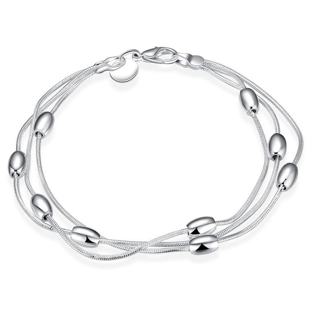 1 Exquisite Christmas Copper round snake bone bead layered bracelet A lovely festive jewellery gift