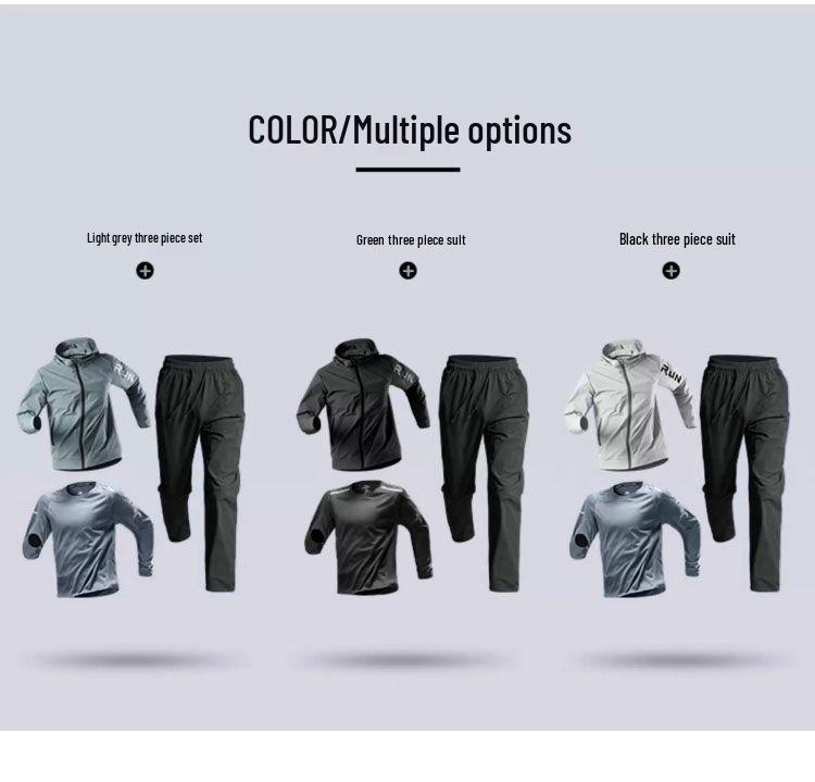 Women's Plus Size Sports Suit: New Autumn/Winter Thin Woven Running & Fitness Set
