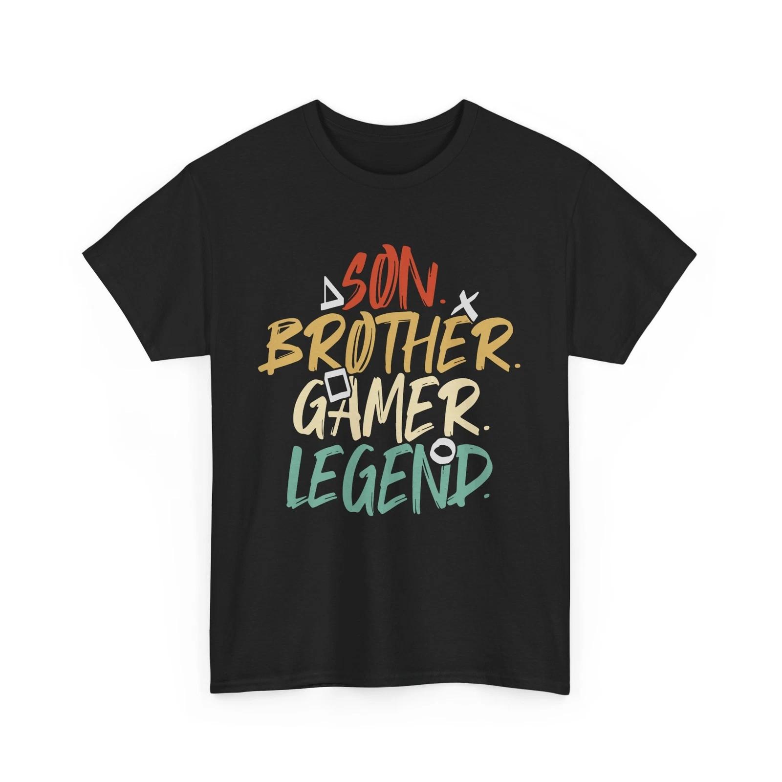 Top Gamer T-Shirt | Funny Video Game Tee | Son Brother Gamer legend Shirt XL