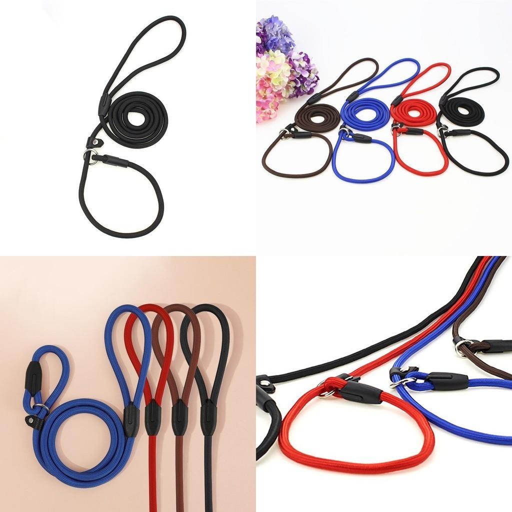 Durable Nylon Dog Leash Expandable Pet Leash For Walking Blue/black/brown/red