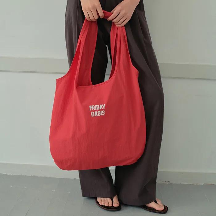 Weekdays Color Nylon Shoulder Bag_RED(WB6AC05)