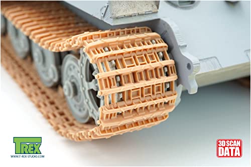 T-Rex Studio 1/35 WWII German King Tiger Tracks, Early Model, Pattern 2, Plastic Model Parts, TR85051, Molded Color