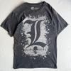 [USED] 00s DEATH NOTE Bleached S/S T-shirt Fade