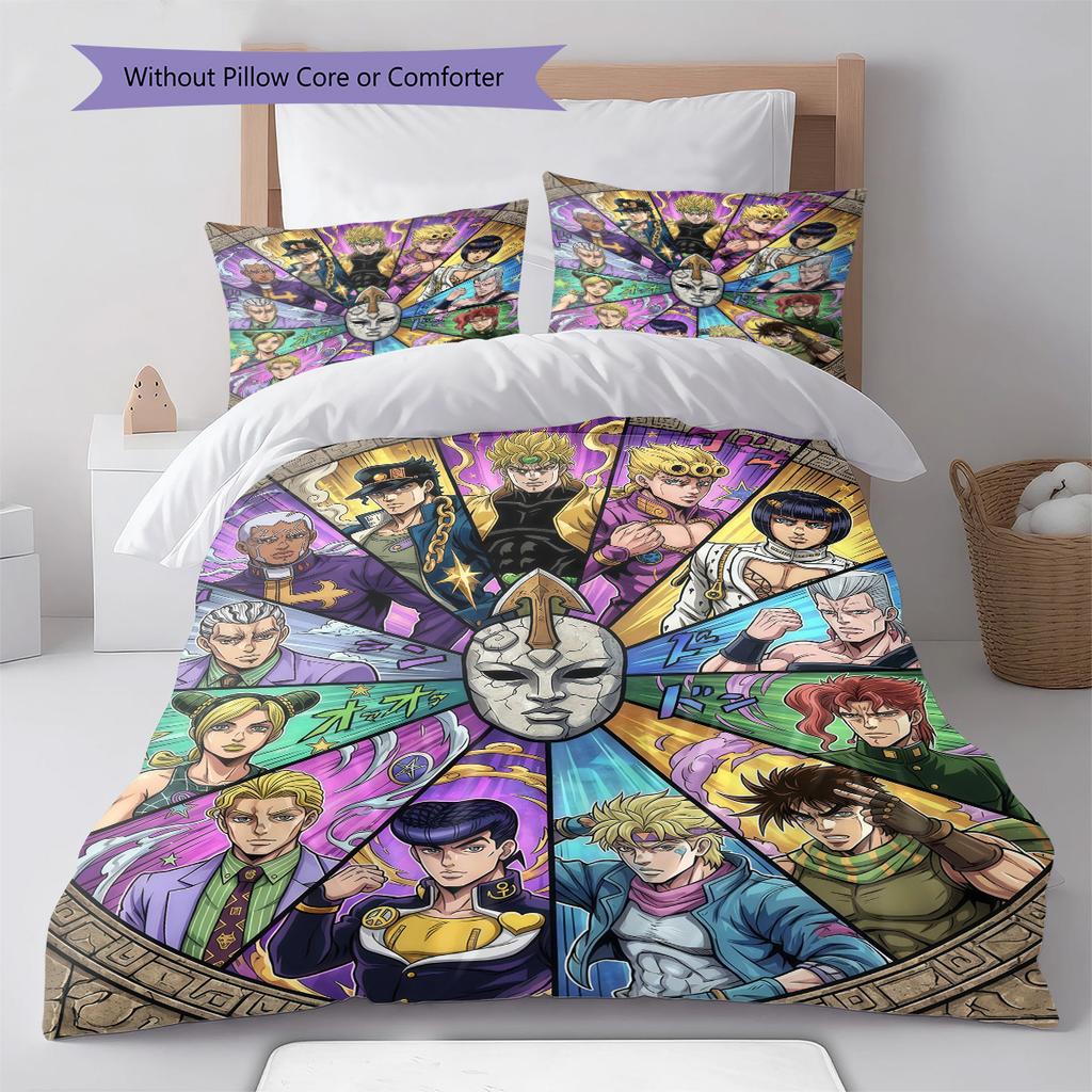 JoJo Anime Comforter Cover Duvet Cover Bedding Set Soft Quilt Cover Bedroom Decorative Home Textile -QJY