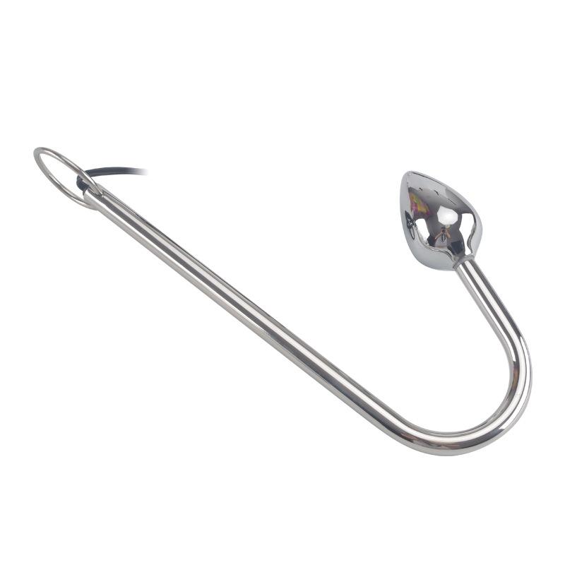 Metal Stainless Steel Electric Shock Anal Hook Sex Product Sex Toy Couple Fast Musical Instrument Adult Sex Product