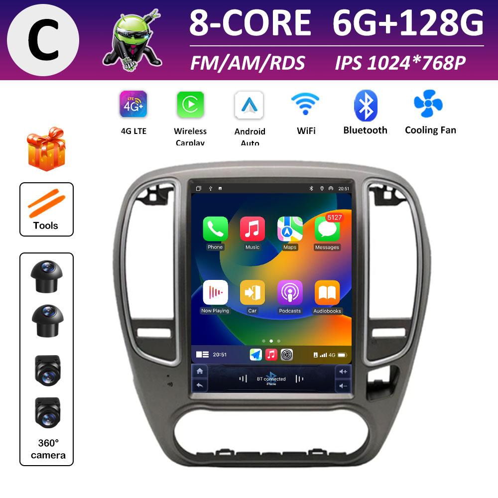GPS Navigation Android OS for Nissan Bluebird Sylphy G11 2005 2006 2007 2008 - 2012 IPS Touch Screen DSP Stereo Wireless Carplay