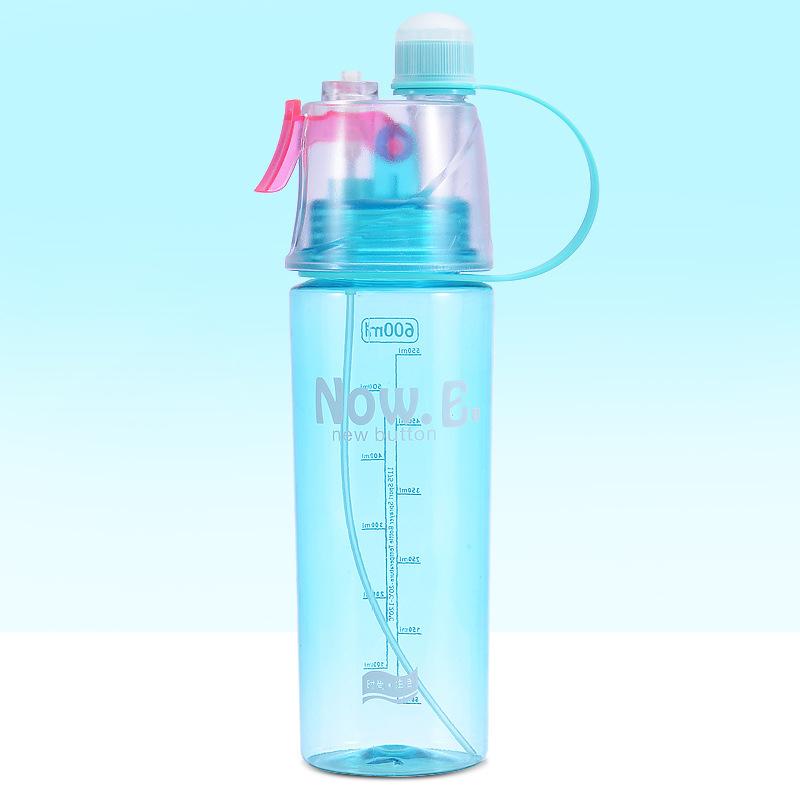 600ML Water Bottle With Straw Drink Spray Cup Cycling Hiking Outdoor Sports