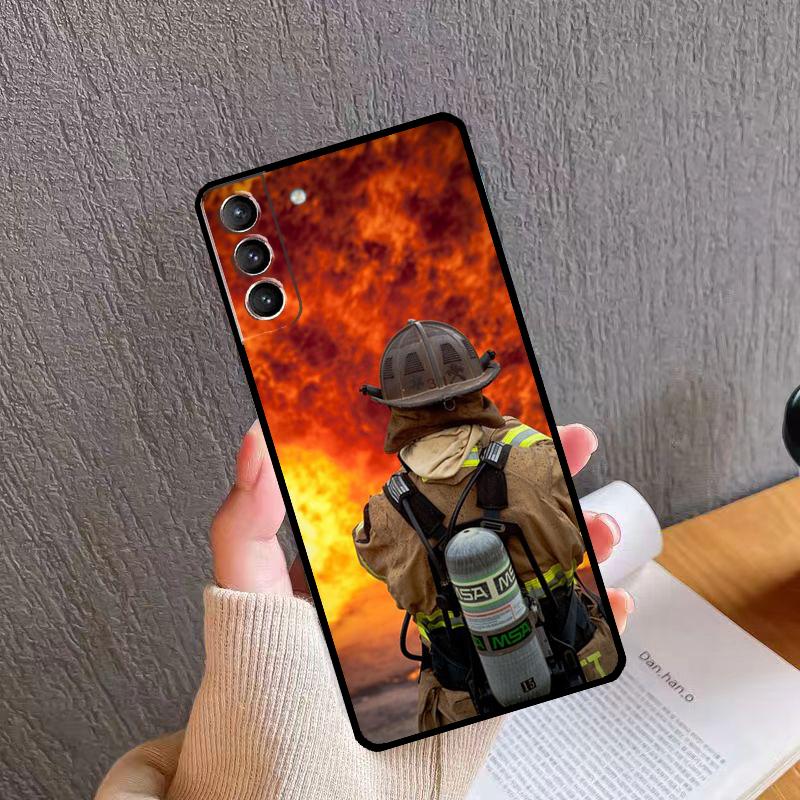 

Firefighter Fireman Heroes Phone Case For Samsung Galaxy S26 S25 S20 S21 S22 S23 S24 Ultra S10 Plus S24 FE S25 FE Cover Galaxy S20 FE