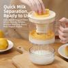 Rotatable Handle Yogurt Strainer with Fine Mesh Filter for Quick and Efficient Greek Yogurt and Cold Brew Separation