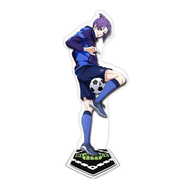 Blue Prison-themed Acrylic Double-layered Standee Anime Display Collectible