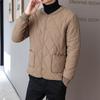 Men's Cotton Jacket: Velvet-Lined, Thick, Cold-Proof, Short Style, Casual Warmth for Students